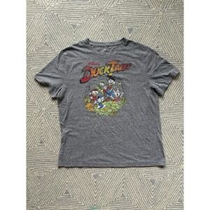 Disney‎ Ducktales Logo Graphic T-Shirt - Gray - XL